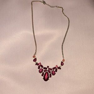 Burgundy necklace